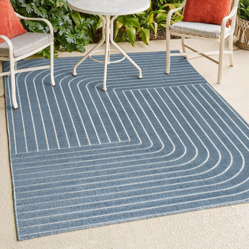 Odense Minimalist Angle Geometric Area Rug